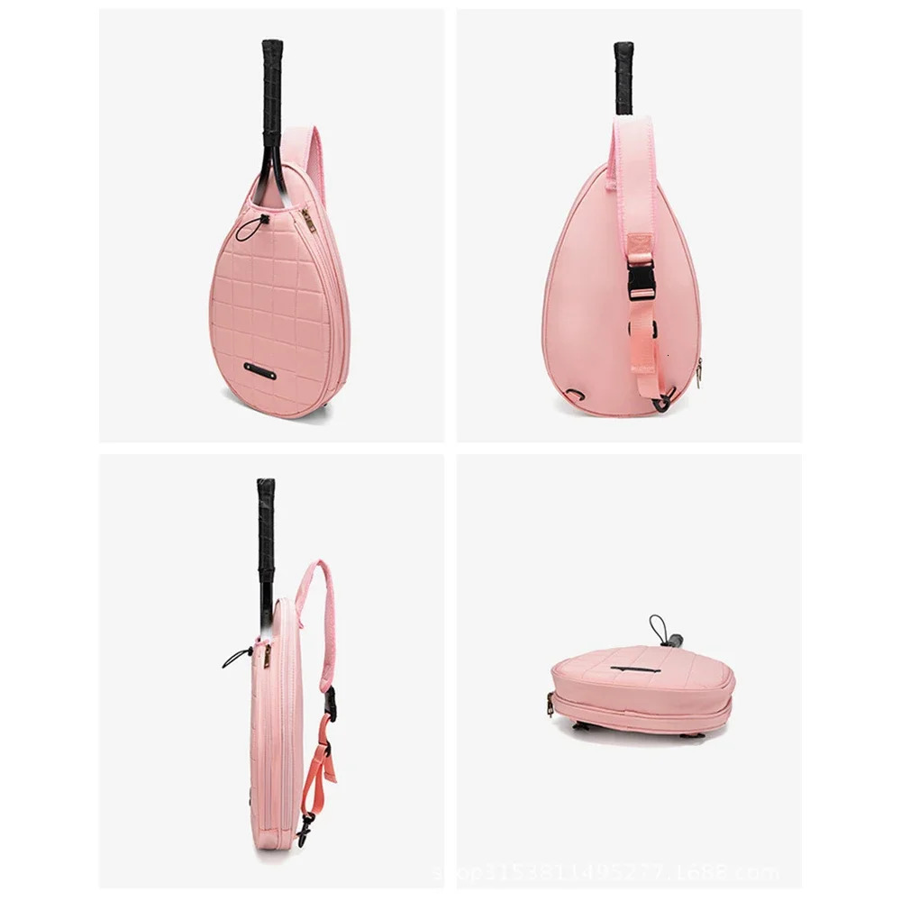 Lightweight Waterproof Large Capacity Tennis Rackets Bag Badminton Gym Backpack Squash Racquet Shoulder Bag Durable Fashion 241031