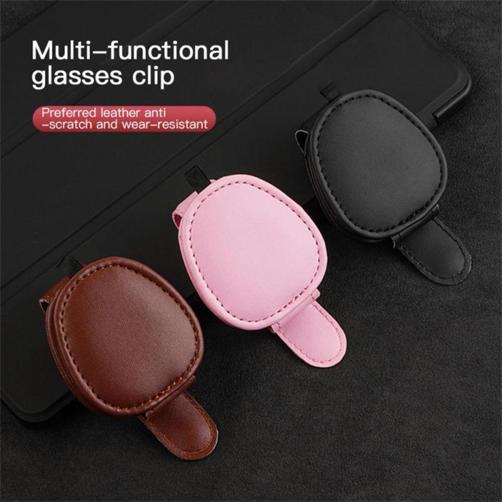 New Vehicle Sunshade Glasses Clip Multi Functional Car Sunglasses Holder For Safe And Organized Driving