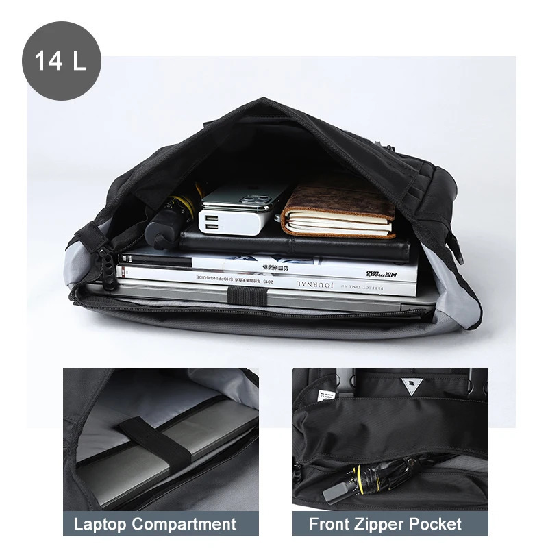 Men Messenger Bags Waterproof Large Crossbody Shoulder Mens Hip Hop Street Cycling Travel Multilayer Antitheft n 241029