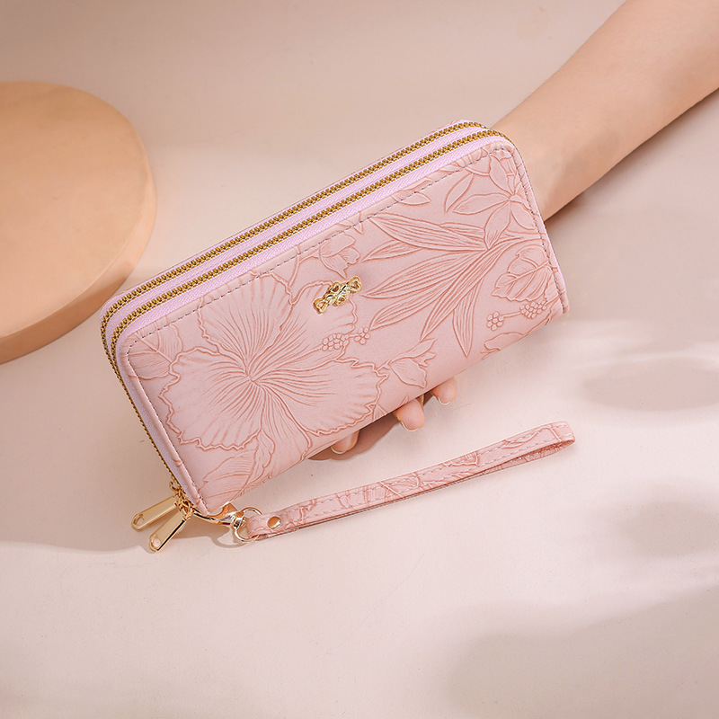 Women's new designer fashionable capacity handbag with high-quality long wallet