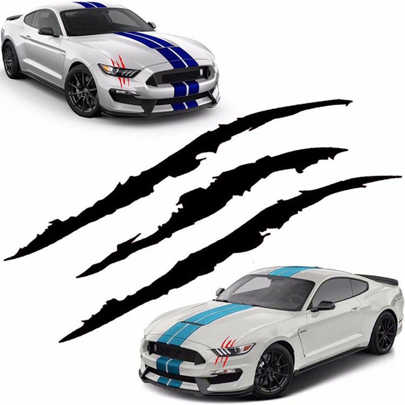 New Sticker Reflective Monster Claw Scratch Stripe Mar Headlight Auto Exterior Waterproof Vinyl Decal Car Accessories