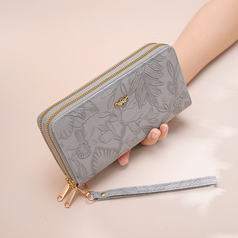 Women's new designer fashionable capacity handbag with high-quality long wallet