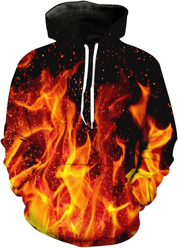 Hoodie for Mens Womens Unisex Hoodies 3D Print Galaxy Pullover Hoodies with Big Pockets for Teen Men, Teen Boy, Women Graphic cool