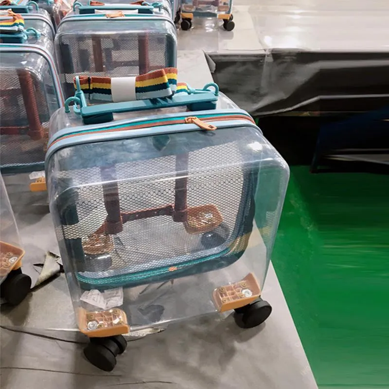 tool air box Suitcases Fashion Transparent Luggage Children's Small Mini 14 Inch Boys And Girls Light Cute Boarding Travel Trolley Suitcase