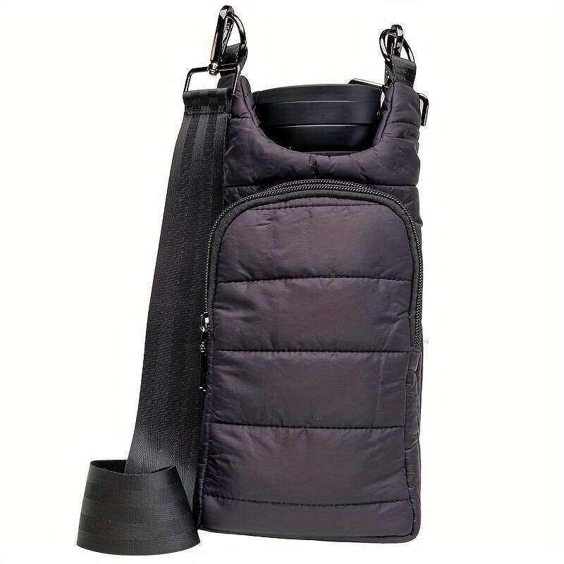 multifunctional outdoor down bottle cover with fashion shoulder strap crossbody bag for kettle protection