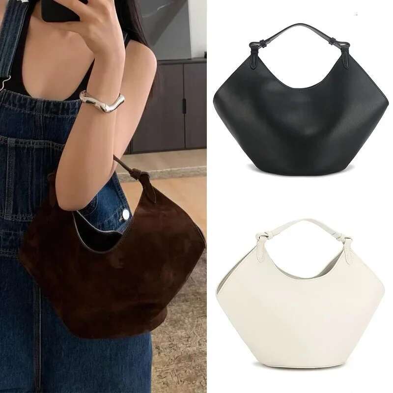 2024 Genuine Leather Tote Frosted Minimalist Handbag