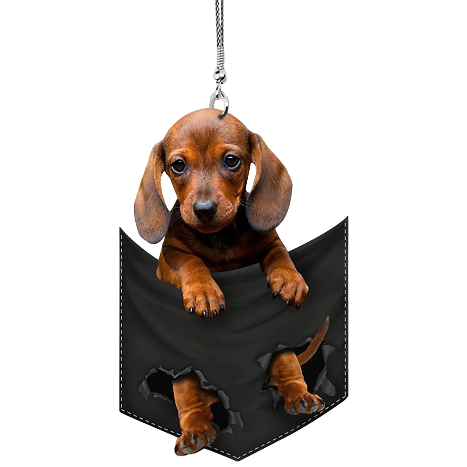 New Pendant Practical Interior Ornament Mini Puppy Shape Hanging Toy Gift Car Decoration Accessories