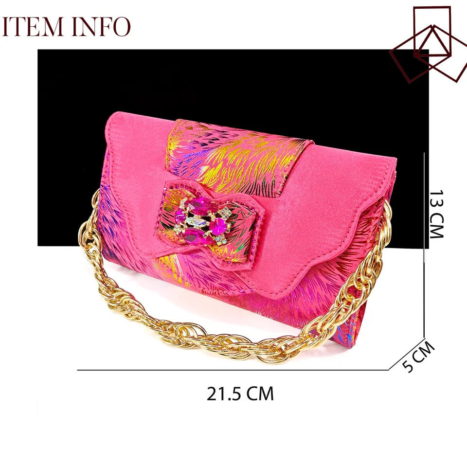 QSGFC Nigerian Style Comfortable Heels And Elegant Bag Set Color Matching Handbag Wedding Party Women Shoes 241030