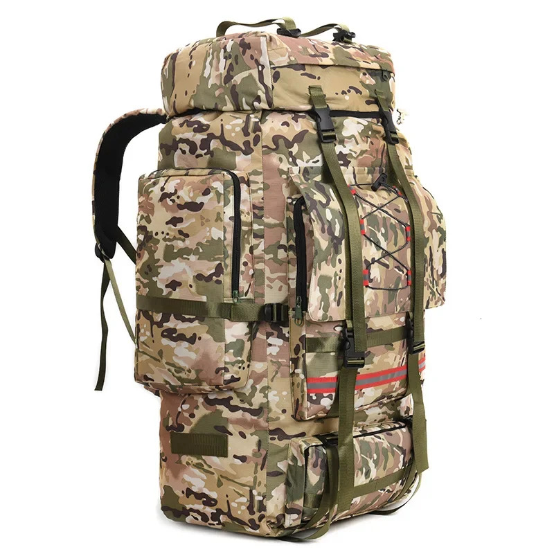 130L Extra Large Outdoor Mountaineering Hiking Backpack Camping Lage Bag For Men And Women