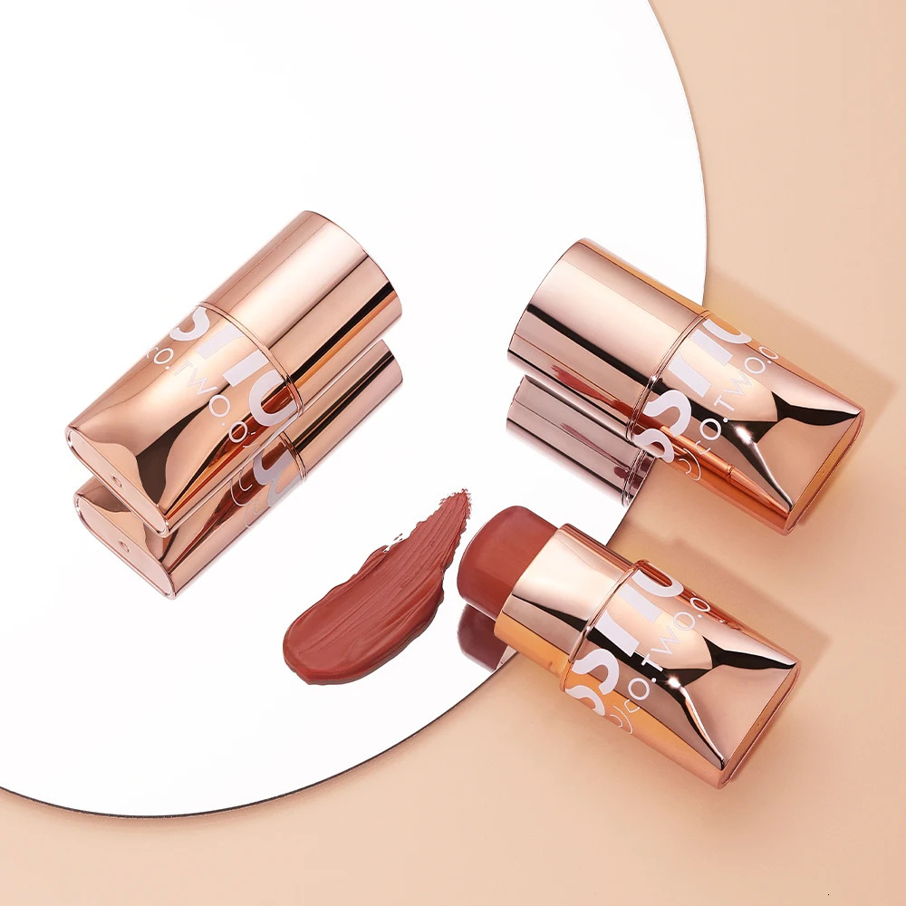 Blush Stick Cream Blusher 6 Colors Blendable Waterproof Long-lasting Lip Cheek Eye Multi-use Stick Make-up for Women 241031