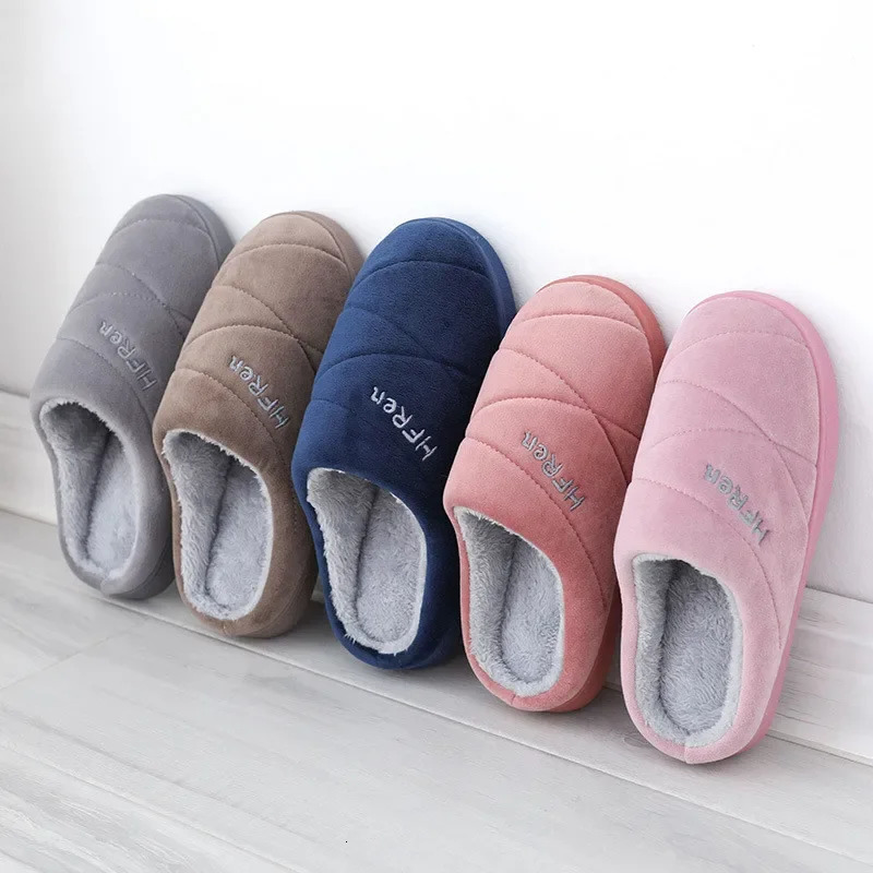 Large size womens home slider for winter warm fur soft plush slider without slider couple bedroom slider indoor casual shoes 241031