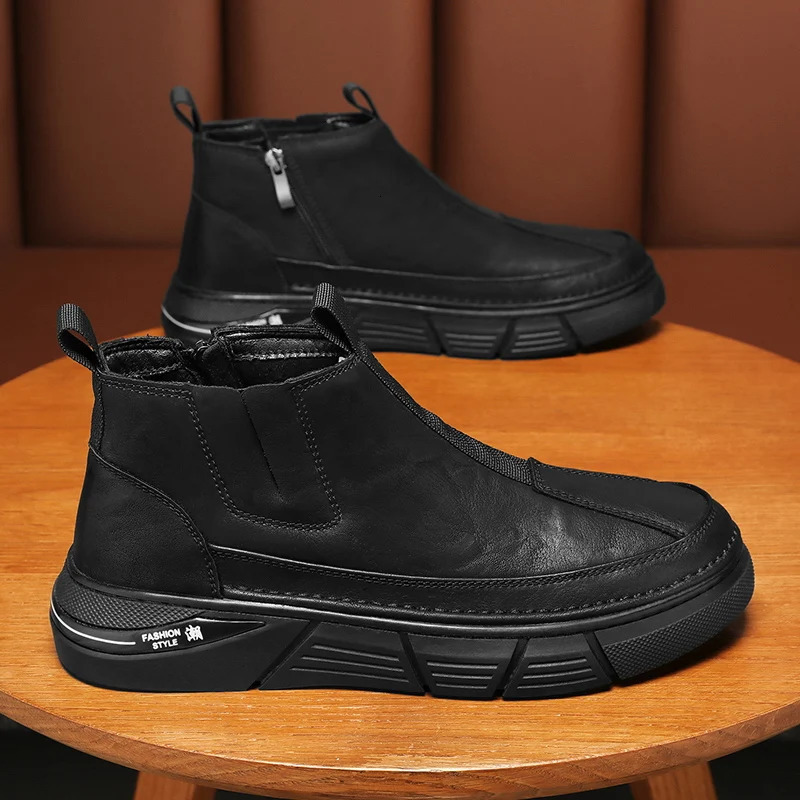 Mens bicycle mens winter high top anti slip wear-resistant waterproof spring and summer fashion fully matched 241031