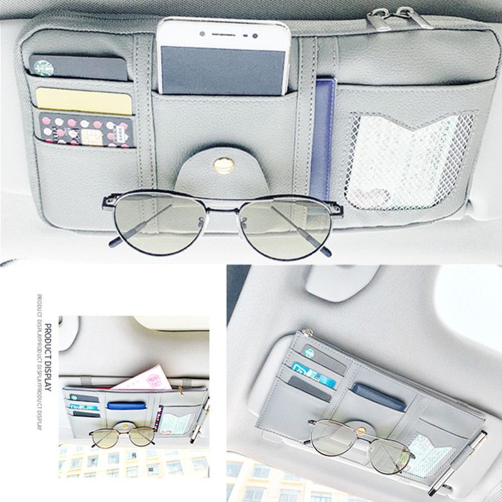 New New Sun Styg Visor Clip Sunglasses Holder Card Ticket Storage Bag Pouch Car Organizer