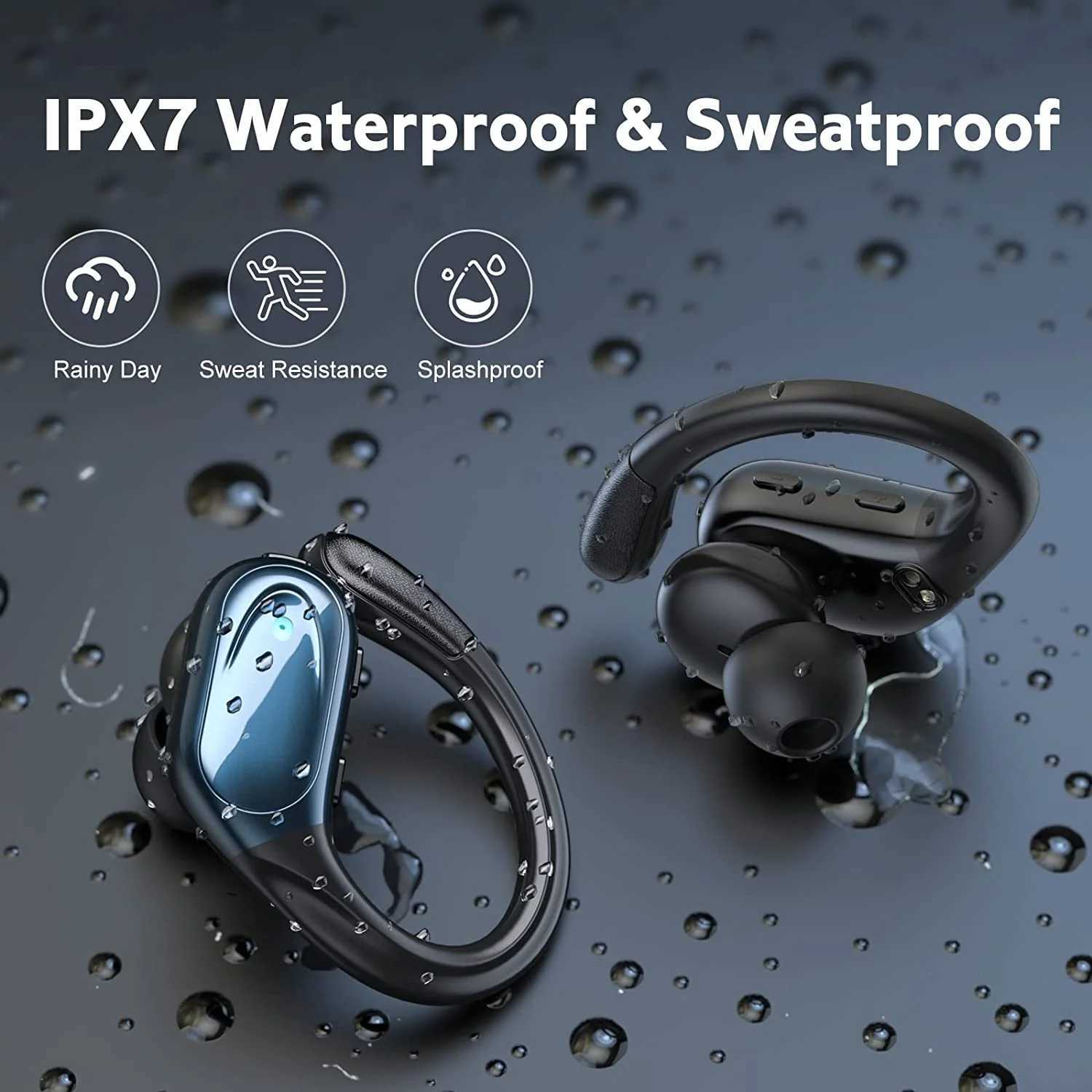 BX17 Earphones Tws Ear Hook 5.3 Running Sports Stereo Buttons Control With Microphones Wireless Phone Y241031