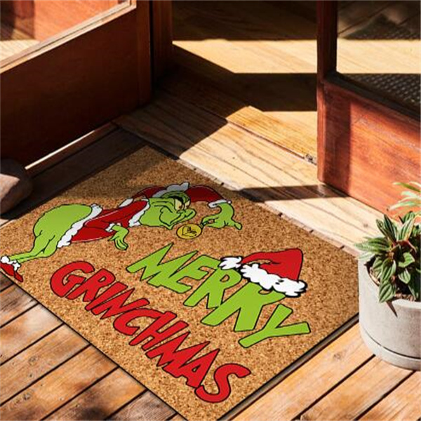 2024 Front Porch Rugs Welcome Mat Christmas Gnome Door Mat Christmas Festival Decoration Front Door Carpet Indoor Outdoor Mat