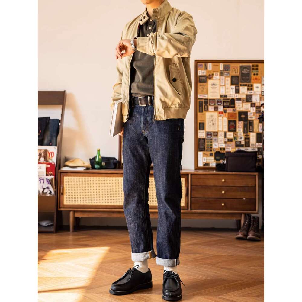 Red Tornado 710 Slim Straight Jeans Button Fly Heritage Style Seedge Denim Pants