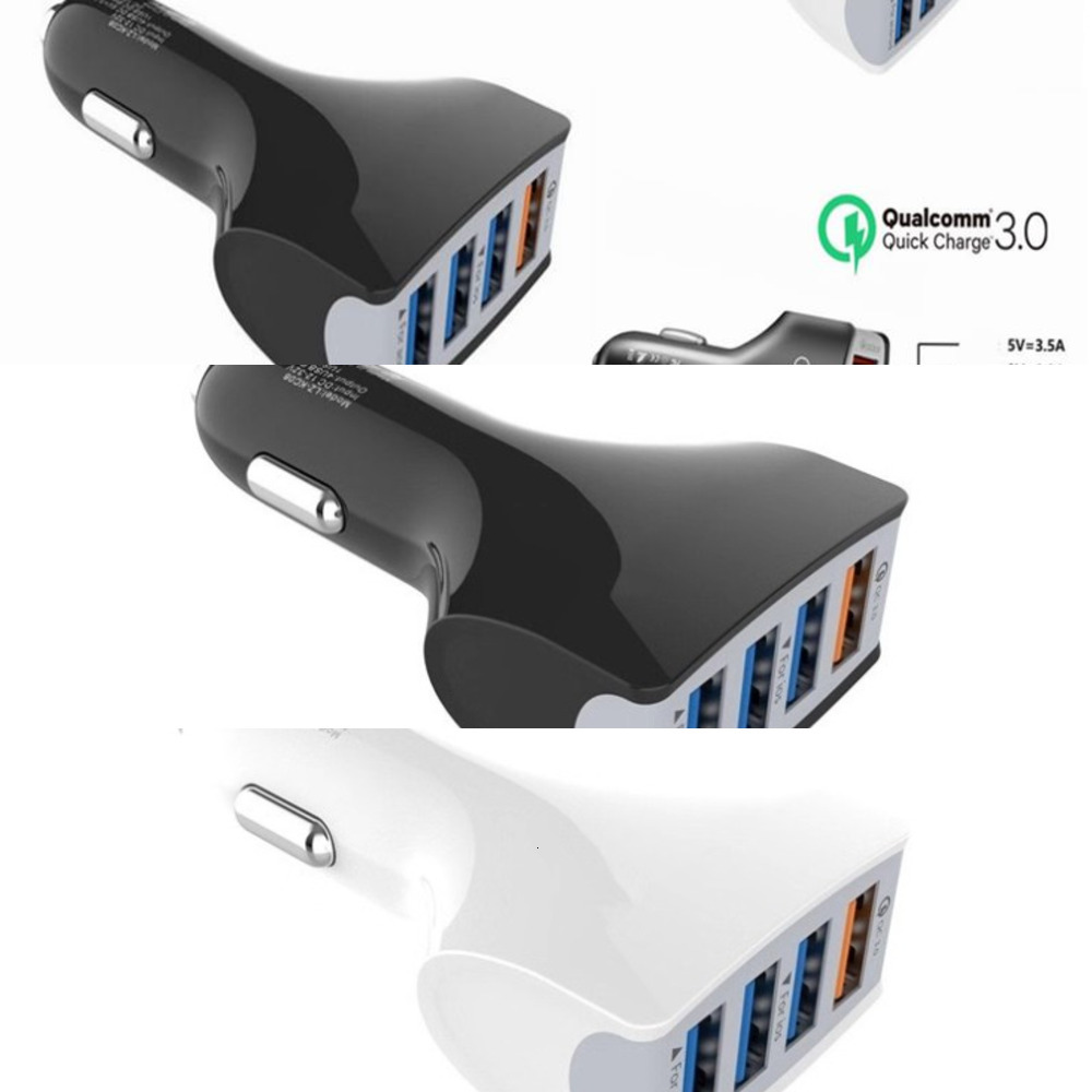 New Quick Charge QC 3.0 4 Ports Fast Phone Phone Car USB Charger