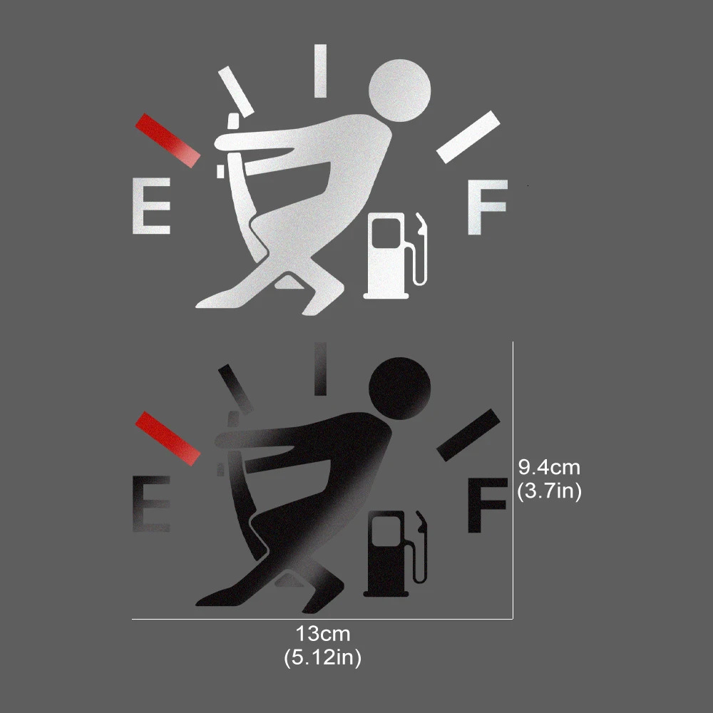 New Creative Fuel Tank Cap Stickers Cartoon Oointer Vinyl Film Reflective Waterproof Decal Decoration Car Exterior Accessories