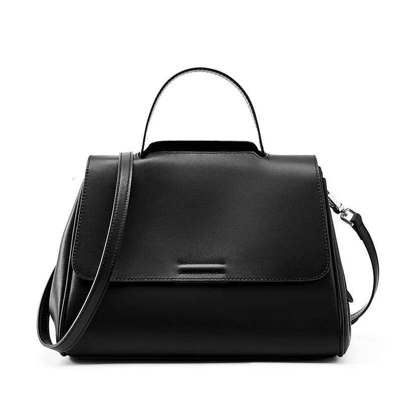 New Fashion Women Cowhide Sg Shoulder Crossbody Messenger Bag Spilt Leather Lady Versatile Women's Top Handbag