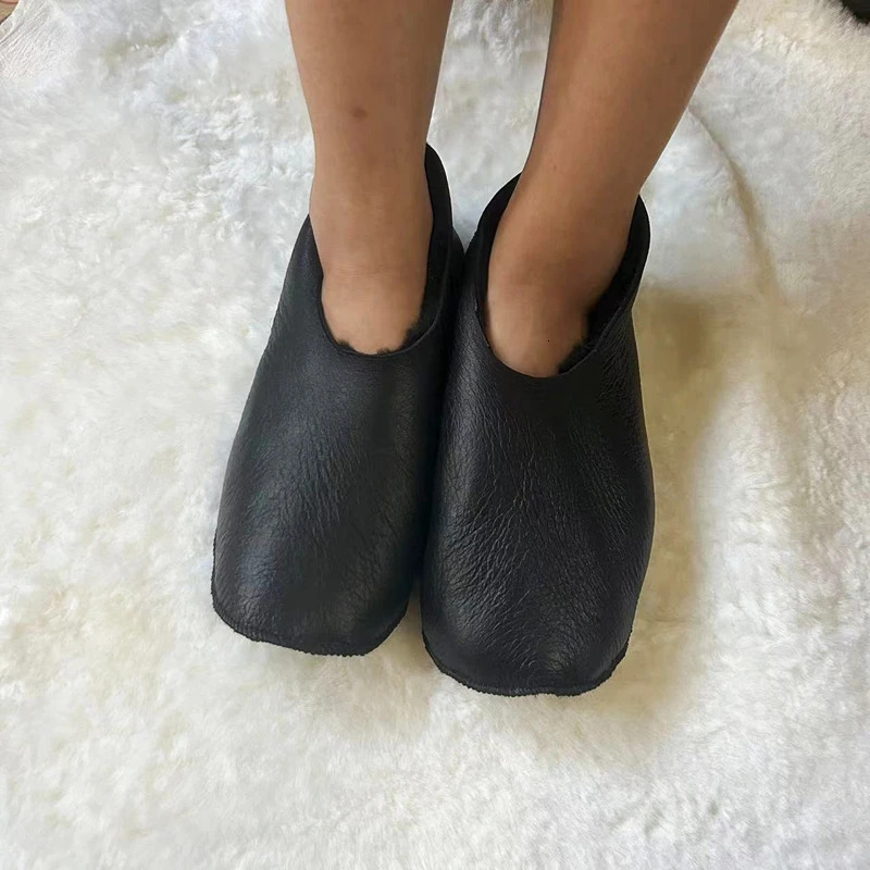 Sheepskin Soc,Plush Extra Thick Or Soc,Fur Integrated Cold And Moisture-Proof Wool Snow Shoes For Both Men&Women At Home