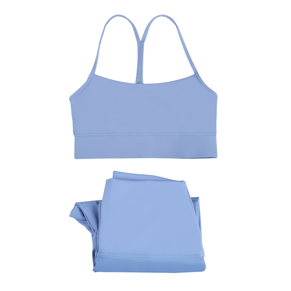 Womens 2-Piece Yoga Set Women Yoga Set Gym Top Y shaped Bra Fitness High Waist Push Up Align Leggings Workout Set U-Shape Bra High-Waisted Yoga clothe