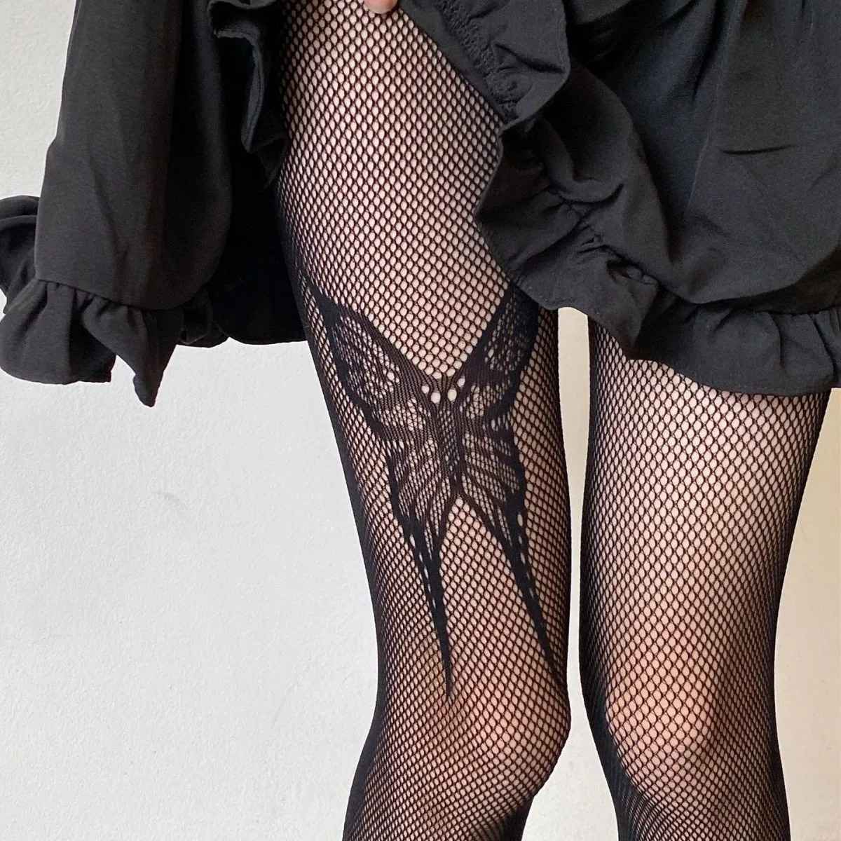 Sexy Stitching Lolita Lace Bow Knee Socks Women Girls Elegant Anti-slip Thigh Stockings Black White High Tube Silk Stocking 241031