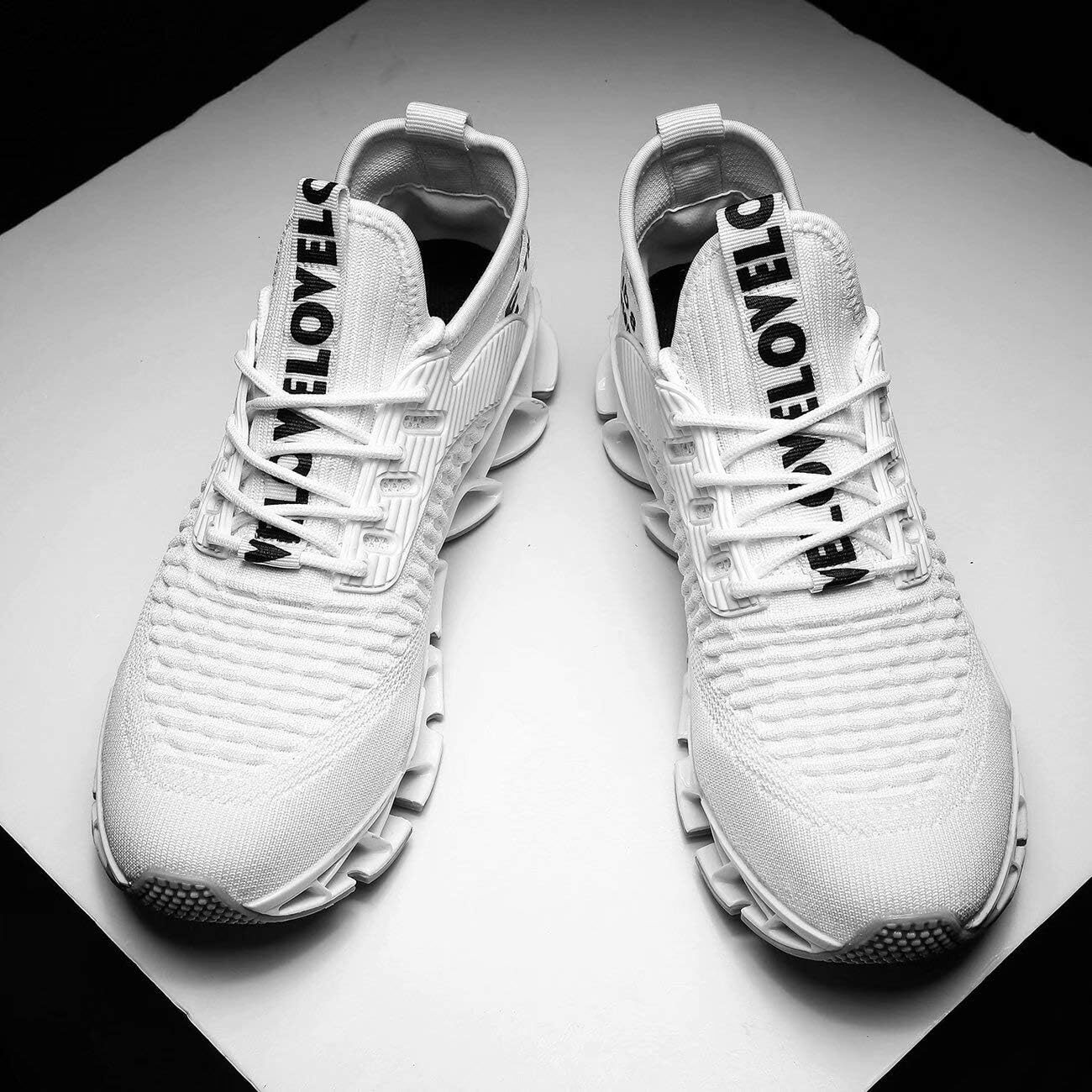 Men S Fashion Sports Shoes Breathable Mesh Running Blade Anti Slip Soft Sole Casual Walking