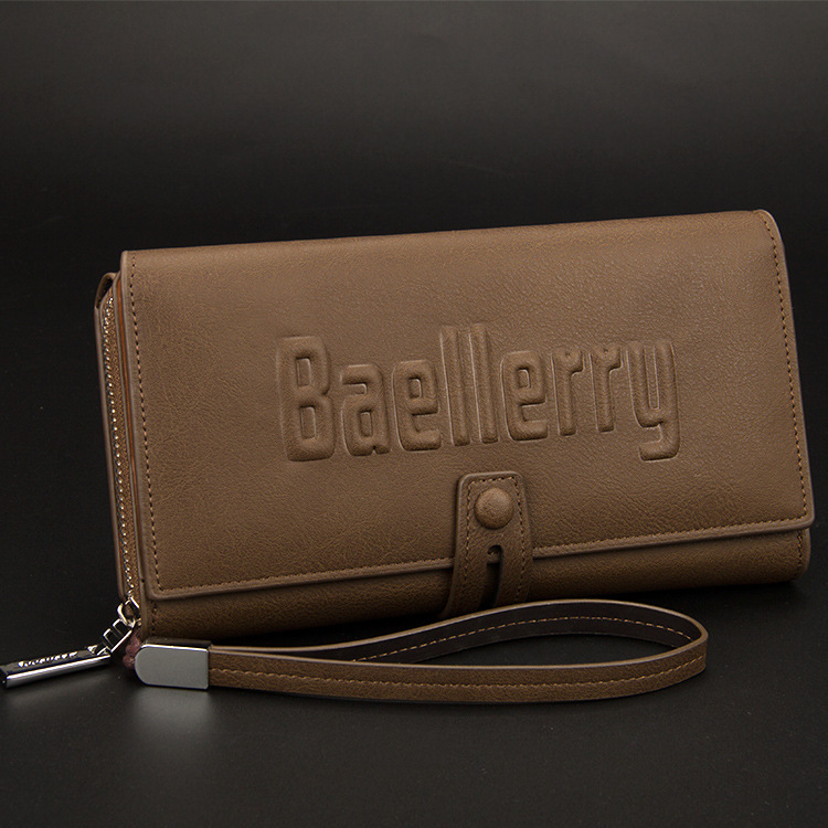 Men's Baellerry Multi functional Long Large Capacity Handheld Bag Wallet
