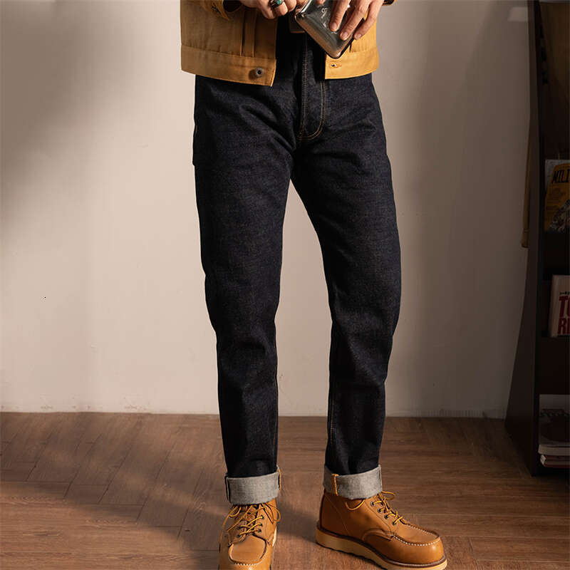 Red Tornado 2000T Tapered Jeans All-Season 14Oz Seedge Denim Pants Men Rinsed
