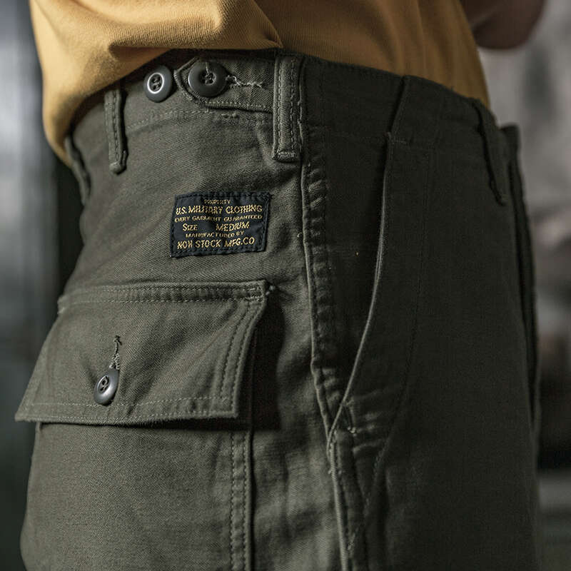 Non Stock Og-107 Baker Pants Vintage Men's High-Waisted Work Trousers Olive Green