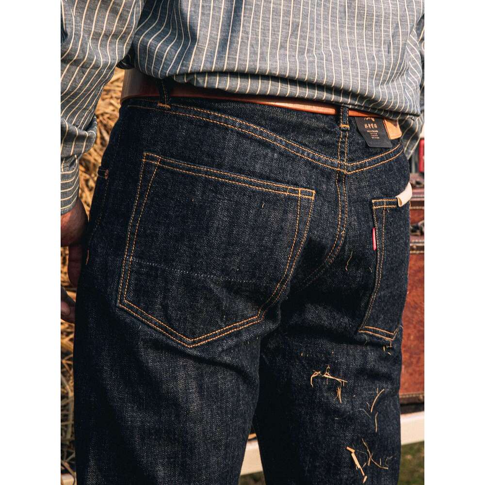 Red Tornado 710 Slim Straight Jeans Button Fly Heritage Style Seedge Denim Pants