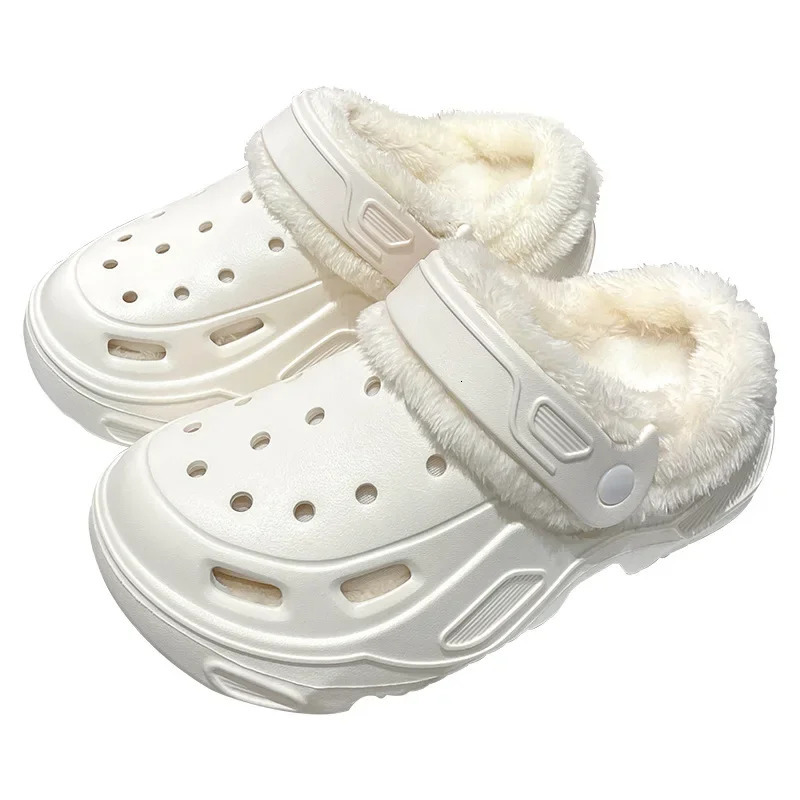 EVA cave shoes cotton slippers winter mat womens thick soled toe shoes comfortable and warm couple cotton slippers mens 241031