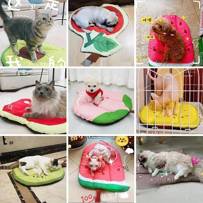 Dog Mat Cooling Summer Pad Dogs Cat Blanket Sofa Breathable Cold Pet Bed Washable Small Medium Large Ice 241111