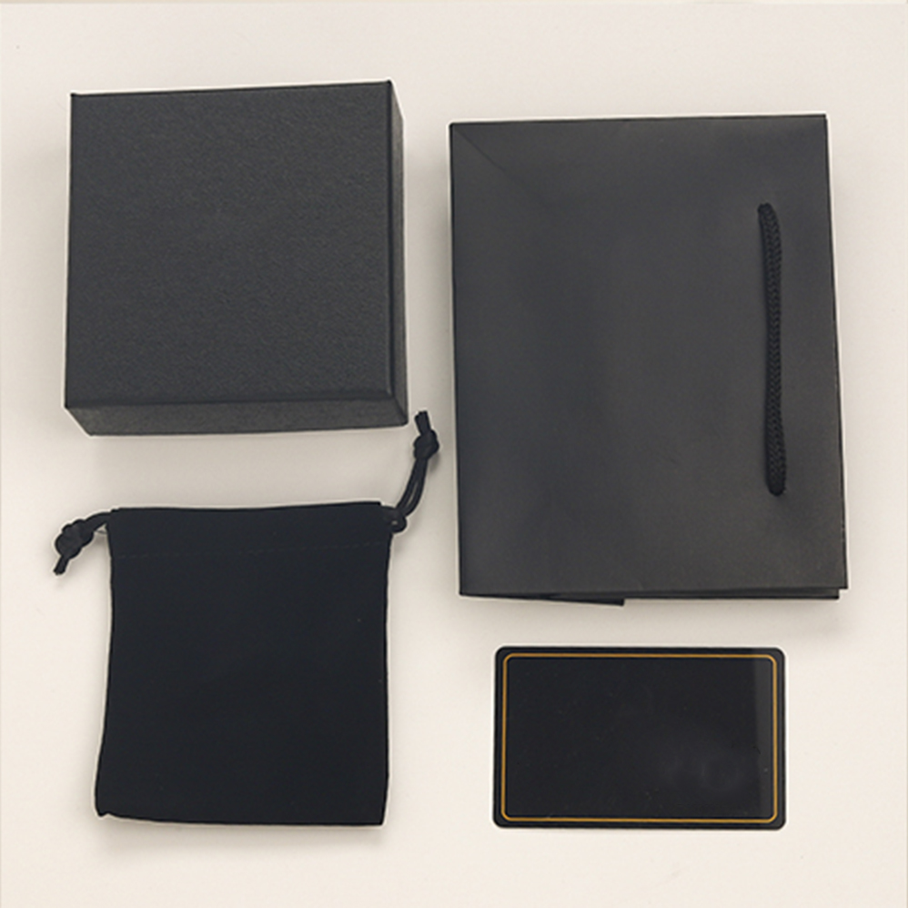 Jewelry Gifts Box Ring Earring Jewelry Boxes Letter Print Boxes Set Jewelry Packaging Display Case Box Square Black High Quality