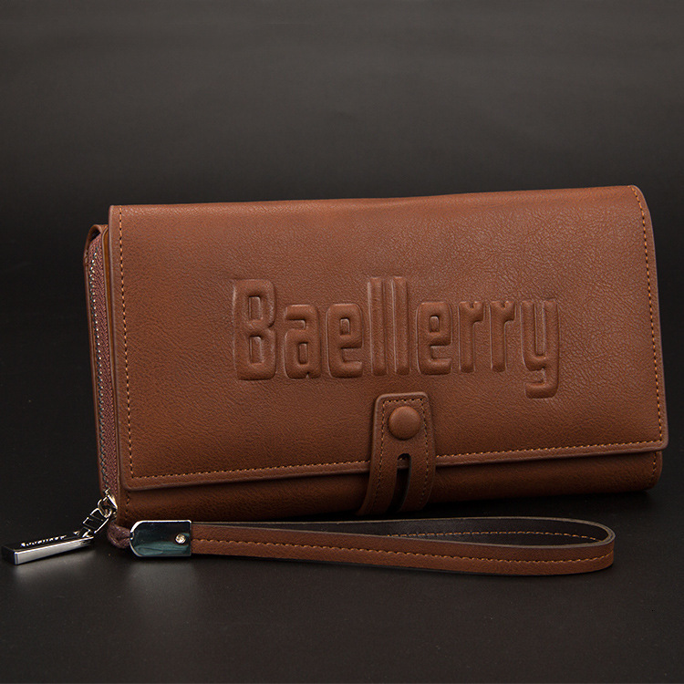 Men's Baellerry Multi functional Long Large Capacity Handheld Bag Wallet