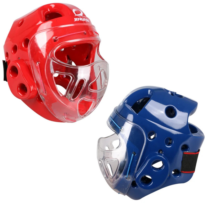 Full Face Head Guard Karate Helmet Taekwondo Headgear MMA Kick Boxing Protector Professional Training Helmets 241030