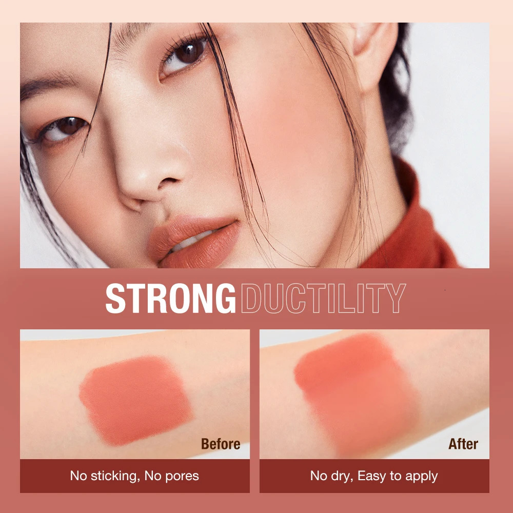 Blush Stick Cream Blusher 6 Colors Blendable Waterproof Long-lasting Lip Cheek Eye Multi-use Stick Make-up for Women 241031