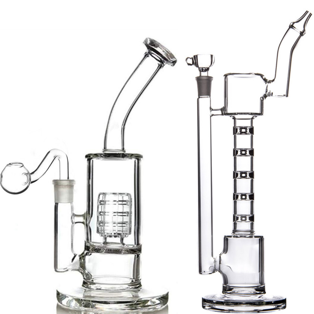 Heady Bird Cage Perc Bong Hookahs Thick Recycler Glass Bubbler Matrix Water Bongs with Oil Burner Accessory Smoking Pipes Dab Rig