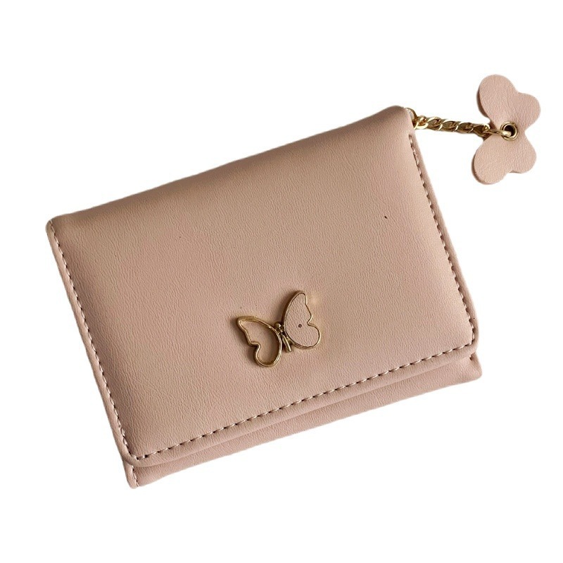 Korean version women's short Instagram minimalist student multi slot large capacity card bag zero wallet