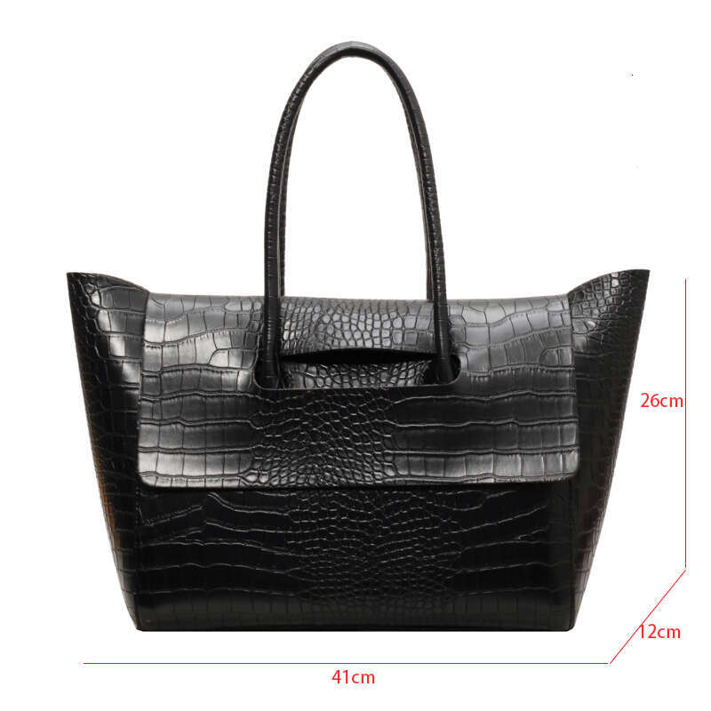 Crocodile Pattern Women Handbag With Short Handle Shoulder 2025 New Designer Large Capacity Travel Bag Trend Tote