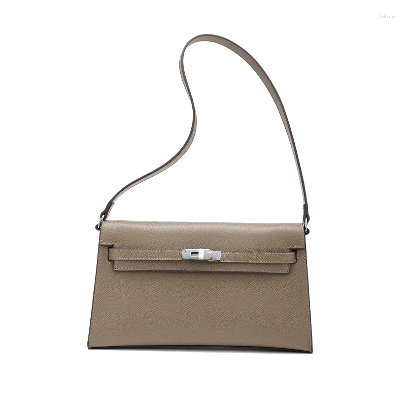 Drawstring Spring Solid Color For Women Fashion Shoulder Bags PU Leather Underarm Bag Advanced Brand Handbag 83ac 4