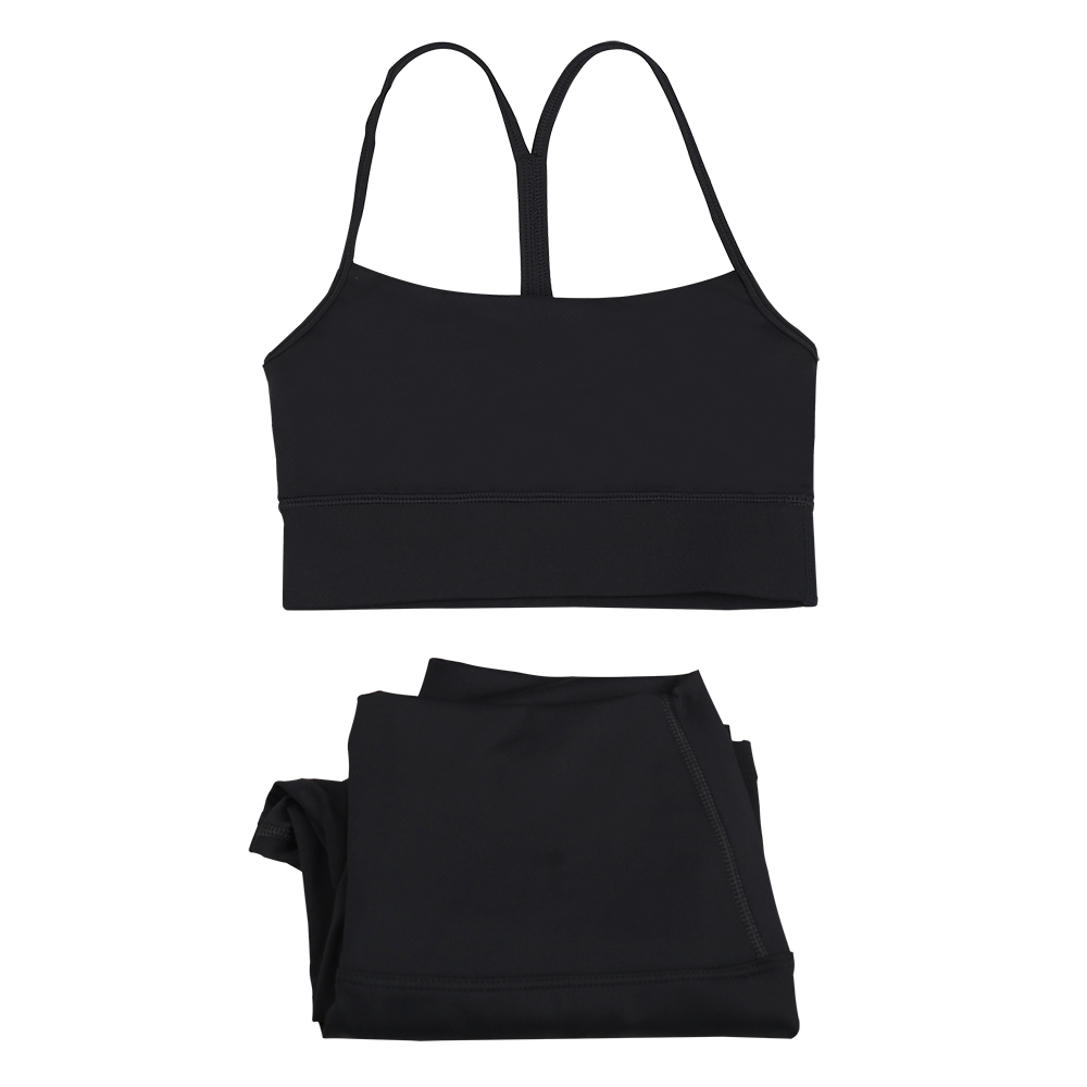 Womens 2-Piece Yoga Set Women Yoga Set Gym Top Y shaped Bra Fitness High Waist Push Up Align Leggings Workout Set U-Shape Bra High-Waisted Yoga clothe