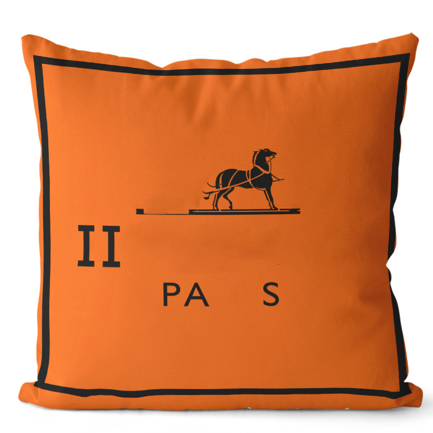 Designer pillowcase light luxury square fashion living room sofa short plush pillow case without inner 2024ss