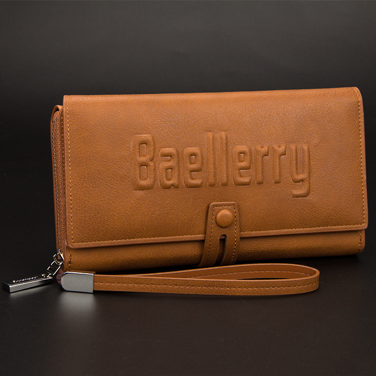 Men's Baellerry Multi functional Long Large Capacity Handheld Bag Wallet