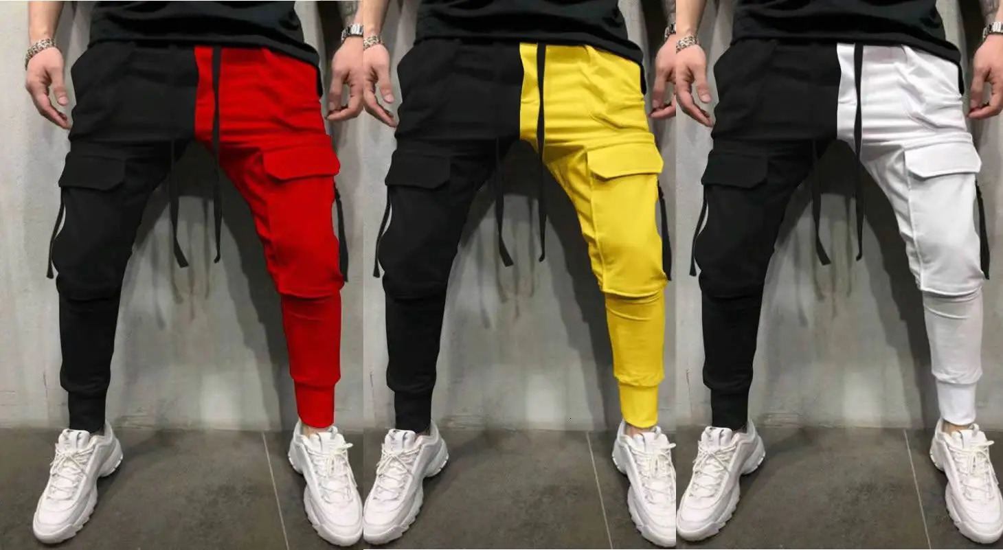 Mens Pants Weatpants Hip Hop Joggers Cargo Pants Men Casual Pants Fashion Printing Trousers Streetwear Pantalones K189 241031