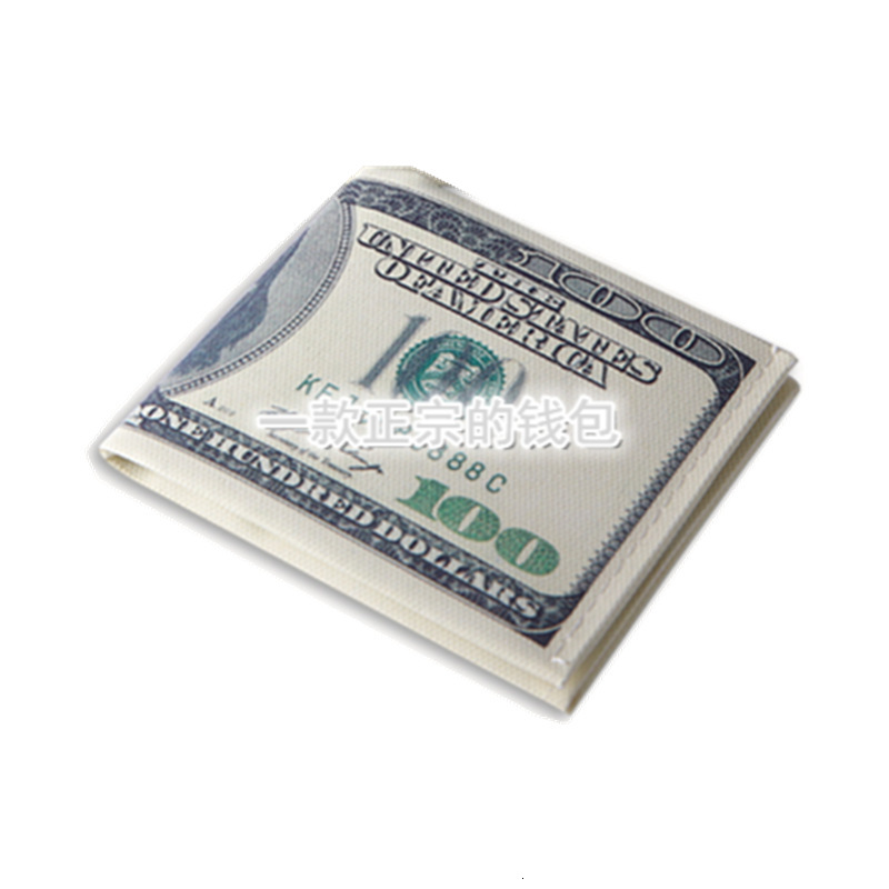 New designer's foreign currency coin, US dollar, Japanese and Korean creative canvas, short zero gift, travel student wallet, thin wallet