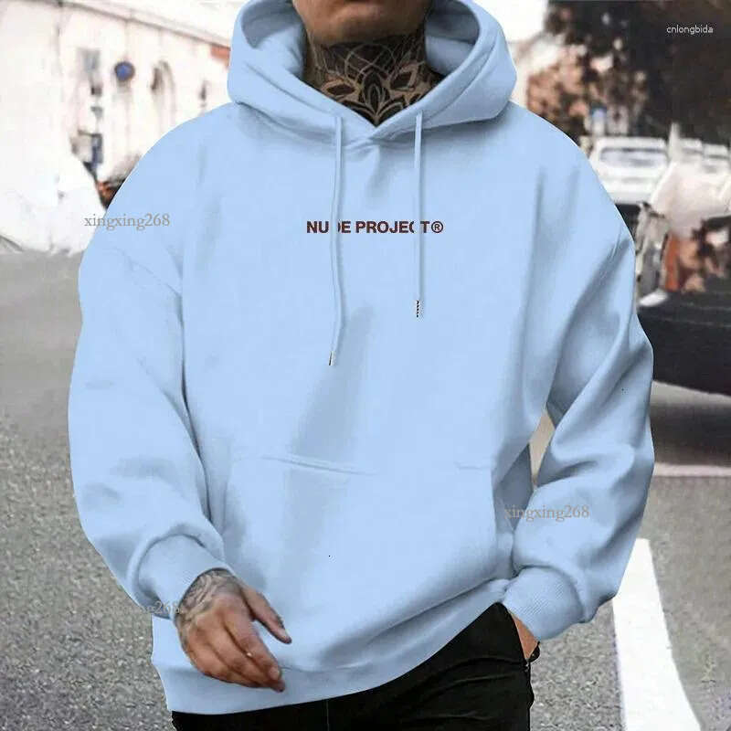 Men's Hoodies Nude Project Women's Men Hoodie Brand Sweatshirts Clothes Vintage Fashion Casual