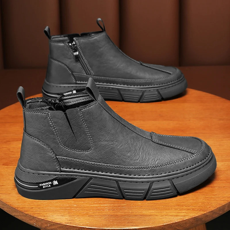 Mens bicycle mens winter high top anti slip wear-resistant waterproof spring and summer fashion fully matched 241031