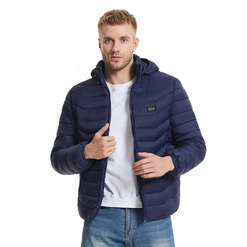 HJ-21B Heated Jacket 21 Areas 4 Control Zones USB Charging Winter Stay Warm Electric Heating Jackets Men Women Outdoor Clothes 241031