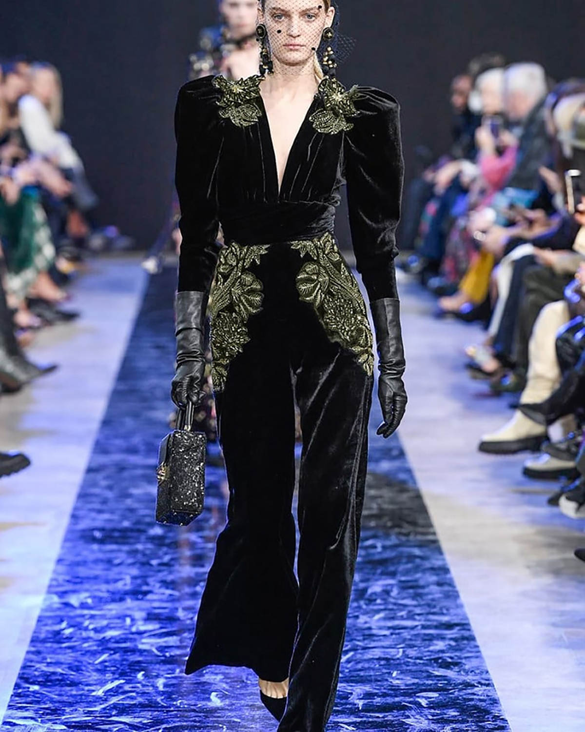 Red Carpet Show Women Pants Suits Velvet Appliques Prom Evening Guest Formal Wear Custom Made 2 Pieces Blazer Sets